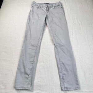 Prana Kara Jeans Light Gray Stretchy Low Rise Slim Skinny Comfy Casual 6/28 #T4